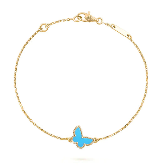 [Clover Jewels]BUTTERFLY TURQUOISE BUTTERFLY BRACELET