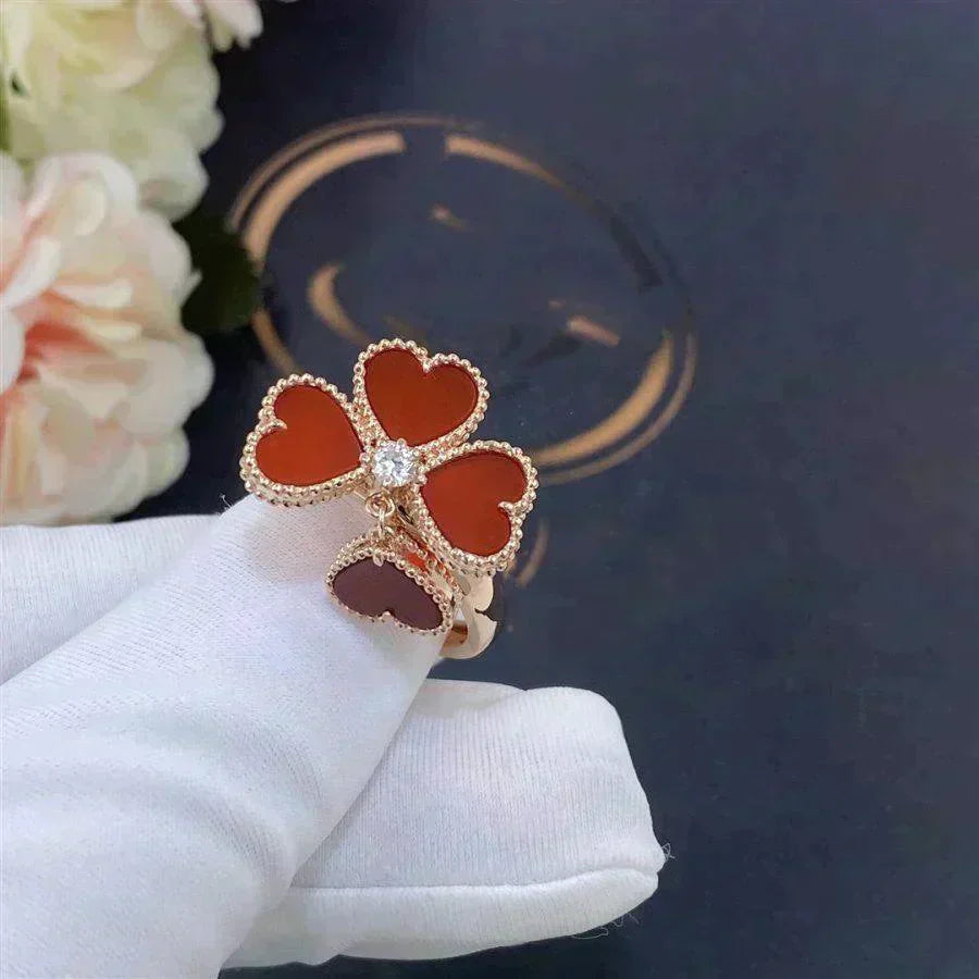 [Clover Jewels]SWEET CLOVER CARNELIAN RING