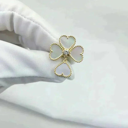 [Clover Jewels]SWEET CLOVER WHITE MOP RING