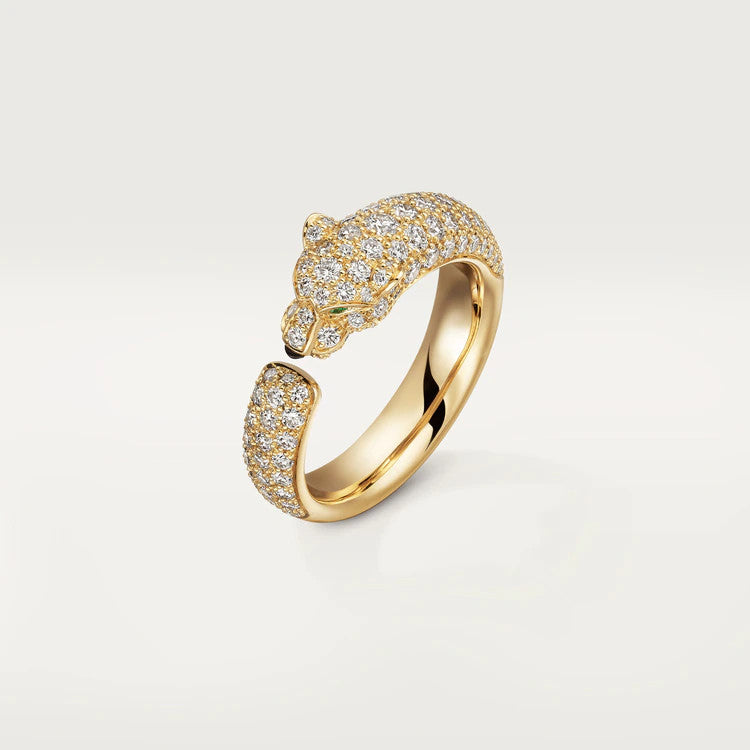 [Clover Jewels]PANTHERE PINK GOLD DIAMOND RING