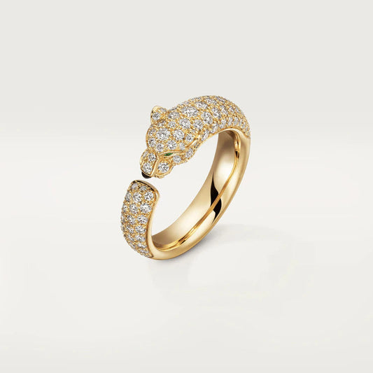 [Clover Jewels]PANTHERE PINK GOLD DIAMOND RING