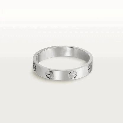 [Clover Jewels]LOVE RING 4MM 1 DIAMOND SILVER