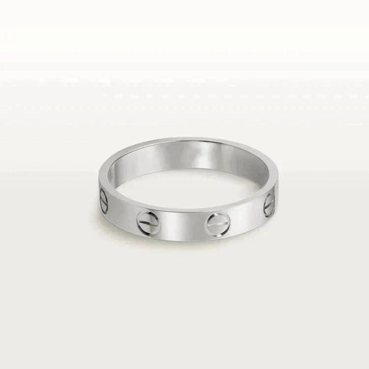 [Clover Jewels]LOVE RING 4MM 1 DIAMOND SILVER