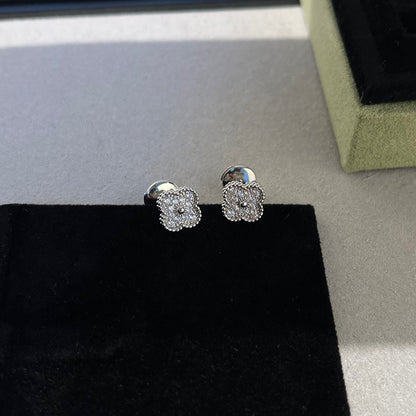 [Clover Jewels]CLOVER MINI DIAMOND STUD EARRINGS