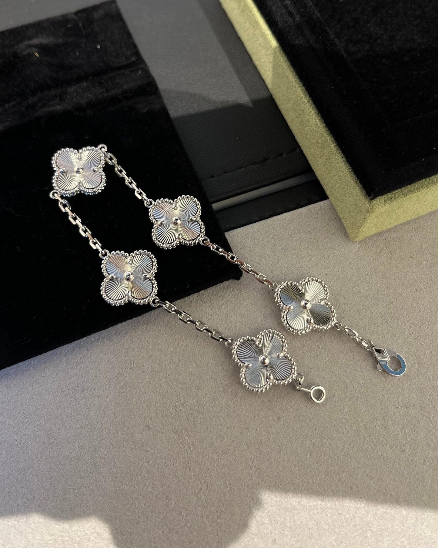 [Clover Jewels]CLOVER SILVER 5 MOTIFS BRACELET