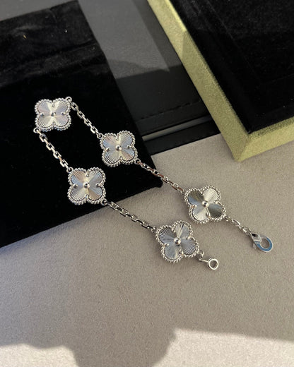 [Clover Jewels]CLOVER SILVER 5 MOTIFS BRACELET