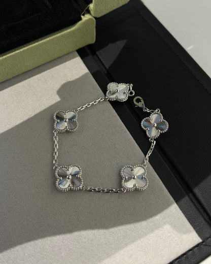 [Clover Jewels]CLOVER SILVER 5 MOTIFS BRACELET